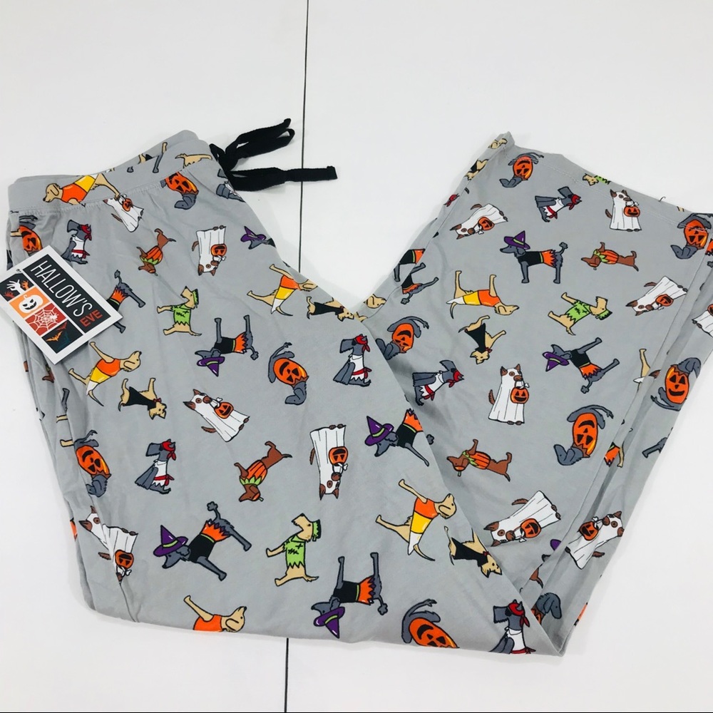 Hallow’s Eve Gray Dogs Dressing Up 4 Halloween Pjs - Picture 2 of 5
